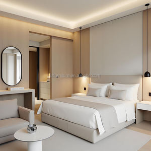 Muebles de Dormitorio Modernos de Madera Maciza Ecológicos y Duraderos para Hoteles Cinco Estrellas, Personalizados, Directo de Fábrica, Uso Comercial, 5 Años de Garantía - Product Image 1