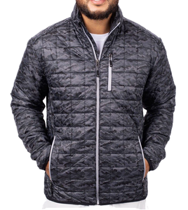 ZZH371 Men's Casual Winter Safari <b>Jacket</b> Canvas & Nylon Shell Zipper Closure <b>Mandarin</b> <b>Collar</b> OEM Service - Product Image 1