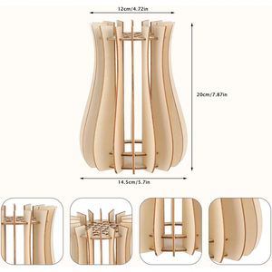 Wooden Puzzle <b>Vase</b> Stand - Custom Floral Display, Decorative Organizer for Home/Office Decor - Product Image 3
