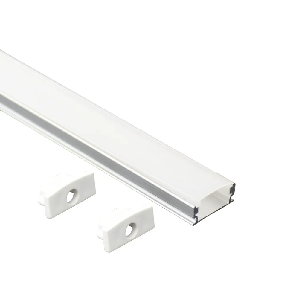 Profilé de canal led en aluminium de forme carrée fixé au mur, 17x7mm Offre Spéciale pour éclairage de cuisine