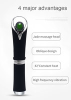 Oplaadbare Jade Oogmassage Stick met Vibraties & Ionentechnologie, Anti-veroudering, Lifting, Rimpelverwijderaar, Verzachtende Huidverzorgingstool