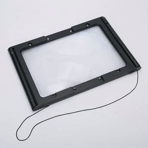 Loupe de bureau pliable mains libres grand format A4 avec 12 LED et USB pour lecture et couture – Échantillon gratuit - Product Image 2