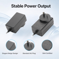 Adaptateur secteur fiable 24V 1.5A 36W, transformateur AC/DC à découpage homologué SAA, prise AU pour dispositifs médicaux et vidéosurveillance