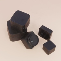 Pot cosmétique en plastique vide, pot de soin de la peau, luxe léger, gommage portable, pot de crème pour le visage de voyage avec couvercle, emballage cosmétique en plastique