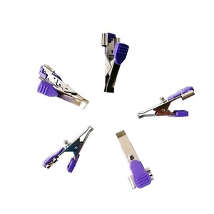 Clip de Electrodo <span class=keywords><strong>Veterinario</strong></span> Universal Fortune VA02 para ECG/EKG, Reutilizable, de Cobre Niquelado, para Todas las Tallas Veterinarias - Product Image 2