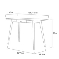 Escritorio de escritura para ordenador portátil de madera inteligente para el hogar y la oficina, para dormitorio