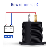 Prise USB C marine 12V avec port PD3.0 et charge rapide 3.0 18W, chargeur USB pour voiture et camping-car avec interrupteur d'alimentation