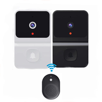 T23 Interphone audio vidéo WIFI avec vision nocturne infrarouge, caméra de sécurité extérieure pour la maison, sonnette 480P