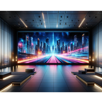 Écran publicitaire LED HD pour intérieur, écran LED pour vitrine, mur vidéo, panneau LED intérieur
