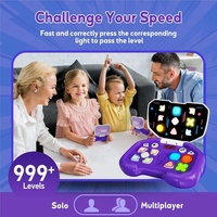 Jeu de danse portable à 4 modes pour enfants Fidget Toy Puzzle Fast Push 4 niveaux 999 Machine de jeu avec écran LED électronique lumineux