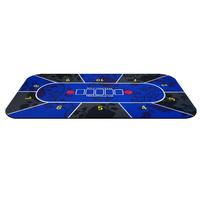 YH 70 pouces Casino Divertissement Poker Tissu Vitesse Tissu Bleu Feutre Poker Carte Tapis Pour Texas
