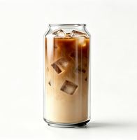 Bouteille de boisson en PET de qualité alimentaire pour café, 250 ml, 330 ml, 375 ml, 450 ml, 500 ml, canette de soda en plastique PET, bouteille transparente pour boissons gazeuses