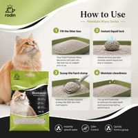 Litière pour chat en bentonite à forte absorption des odeurs, échantillons gratuits, parfum lavande, sans poussière, argile minérale de sodium, sable pour animaux, fournitures pour animaux de compagnie