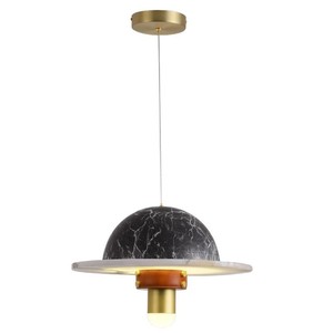 Modern Marble Pendant Lamp Led Gold Finish For Dining Room Bar Counter <b>Lighting</b> Designers Choice - Product Image 5