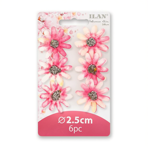 ILAN Fiori Decorativi 2,5cm 6 Pezzi per Decorazioni e Artigianato - Product Image 2