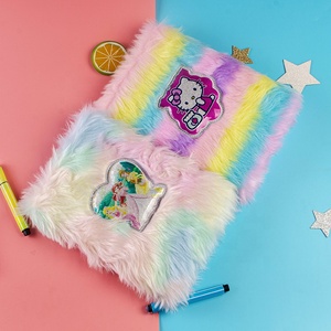 Personnalisé Fantaisie Arc-En-Ciel Couleur fille Cadeau Journal Animal De Bande Dessinée En Peluche <span class=keywords><strong>Cahier</strong></span> - Product Image 5