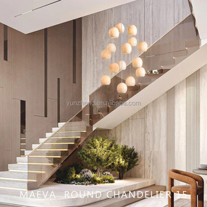 Lampadario LED in Alabastro Naturale dal <span class=keywords><strong>Design</strong></span> Nordico Creativo e Minimalista per Sala da Pranzo, Soggiorno, Scale e Bar - Product Image 3