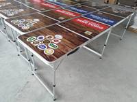 Meja Permainan Beer Pong Lipat Aluminium untuk Luar Ruangan dengan Desain Modern dari Merek Sunrise