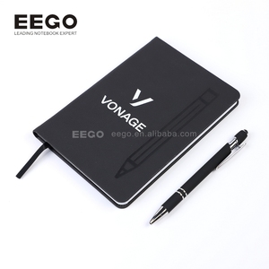 2025 Món quà sáng tạo Du lịch Nhật ký tùy chỉnh A5 da bìa cứng từ thông minh màu đen Tạp Chí máy tính xách tay với bút - Product Image 2