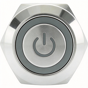 <span class=keywords><strong>Interrupteur</strong></span> à bouton-poussoir industriel efficace de 19 mm équipé d'un LED, action fluide, qualité stable, installation facile - Product Image 3