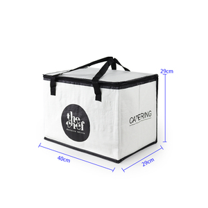 Bolsa Térmica Promocional Desechable Plegable de PP Tejido Laminado Aislante con Espuma de Aluminio EPE Impermeable con Cremallera y Velcro, Totalmente Personalizable - Product Image 4