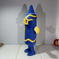 Funtoys MOQ 1 PCS Costume de Mascotte Gonflable Géant de 2m avec Marqueur Coloré pour Adultes et Enfants, Idéal pour les Salons Éducatifs