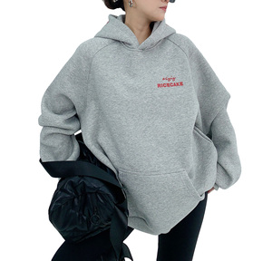 Conjuntos de Sudadera con Capucha y Pantalones Deportivos Acampanados con Cierre y Lavado Ácido Personalizados para Invierno, Sudaderas con Capucha Gráficas Bordadas para Hombre y Mujer - Corte Holgado 320G - Product Image 5