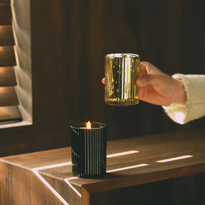 Bougie aromatique en verre ciel étoilé - Parfum d'intérieur élégant pour les cadeaux d'anniversaire, de Diwali et de la fête des pères, cire de soja végétale - Product Image 2