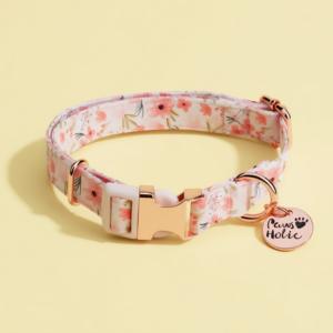 Collar de Perro Personalizado de Algodón Suave Estampado de Lujo Talla S con Luces, Diseño Elegante, Moderno y Duradero, Accesorio para Mascotas, Venta al por Mayor, OEM, ODM - Product Image 1