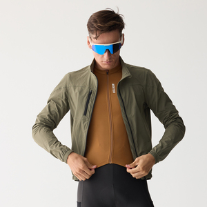 Veste de cyclisme légère pour homme imperméable compressible avec poches-Vêtements de cyclisme personnalisés coupe-vent de vélo de marque privée - Product Image 1
