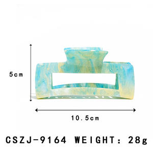 Pinza de Pelo Cuadrada de Acetato con Diseño Hueco en Colores Dulces, Unisex, con Logotipo Personalizado - Venta al por Mayor de Alta Calidad y Moda - Product Image 2