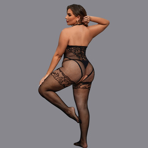 Vente en gros de lingerie en filet pour femmes corpulentes body <span class=keywords><strong>grande</strong></span> <span class=keywords><strong>taille</strong></span> lingerie sexy pour femmes matures sous-vêtements sexy - Product Image 4