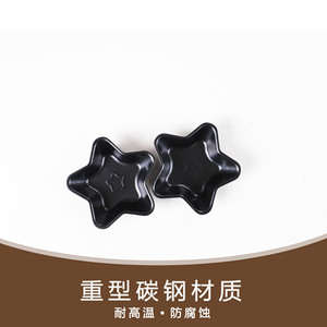 Heart Shaped Mini Cake Mold Black Non Stick Oven Safe Baking Tool For Home Use - Product Image 2