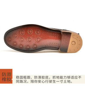 Bottes décontractées pour hommes en cuir de vache véritable, style rétro, à plateforme épaisse, pour la marche, bottes de <span class=keywords><strong>moto</strong></span>, chaussures habillées élégantes et preppy - Product Image 6