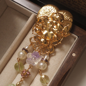 ZX Kirks Folly Dreamland amore nappa angelo spilla specializzata occidentale moda antica Vintage di lusso industria pesante Unisex - Product Image 3