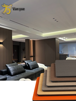 Panneau mural en PVC imperméable texturé effet carbone, charbon de bambou, placage intérieur, substitut du bois, pour usage domestique et commercial moderne