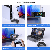 JYS 2025 Joystick y adaptador de controlador de juego compatible con PS5/PS4/NSW/PC/Android