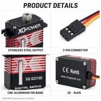 XQ POWER S2210D 11kg-cm Servomoteur numérique sans noyau à couple élevé, micro-mini, programmable, pour hélicoptère RC et avion à voilure fixe 8.4V