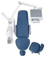 Fauteuil dentaire fiable pour clinique dentaire avec lampe d'opération LED haute précision et égouttoir automatique