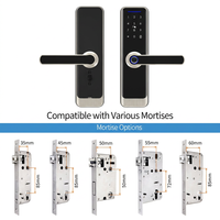 Aurelysse Professionele OEM ODM Slimme Deurvergrendeling Tuya WiFi Biometrische Vingerafdruk Hoge Beveiliging Fabrieksprijs voor Kantoor Thuis Verkoop
