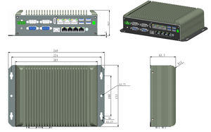 Thiết kế đa năng Mini PC lõi I5-8365U I5-10210U I7-8665U mini công nghiệp hộp pcs Máy tính Hộp PC với 8 cổng LAN - Product Image 6
