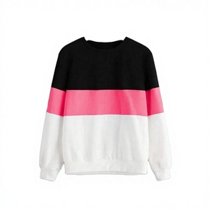 Women's Customizable 100% Cotton Fleece Solid <b>Sweatshirt</b>-Anti-Wrinkle Breathable Quick Dry | OEM Service <b>Embroidery</b> - Product Image 4