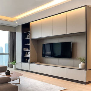 Meubles de salon de luxe au <span class=keywords><strong>design</strong></span> moderne d'usine, meuble TV suspendu au mur, console, panneau, support, table flottante, unité d'affichage, armoire - Product Image 5