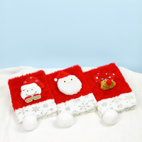 Nouveau carnet créatif pour la veille de Noël, journal ligné en peluche avec motifs de Noël de dessins animés, reliure parfaite sans fil, fabriqué en Chine