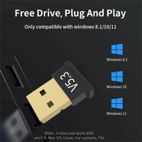 Adaptateur USB Bluetooth 5.3 Portable Émetteur-Récepteur Audio Sans Fil pour Ordinateur PC Portable