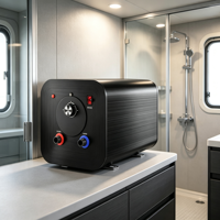 12V DC Tragbarer Warmwasserbereiter mit Edelstahl-Innentank, Energieeffizient, Langlebiger Kunststoffkörper für Wohnmobile, Outdoor-Camping und Vans