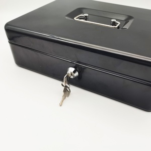 Soporte de metal portátil personalizado de 12 pulgadas con 9 divisores Mini caja de dinero de hierro Bandeja de dinero para llaves-Tienda segura Compatible con OEM - Product Image 6