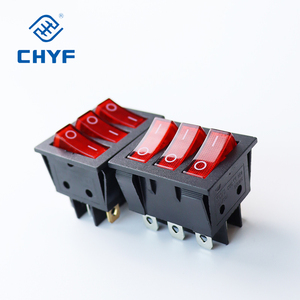 Công Tắc Rocker 3 Bánh Công Tắc Nguồn Ba Bánh Đôi Với Đèn LED Màu Đỏ - Product Image 5