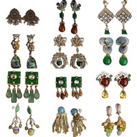 Boucles d'oreilles clous pour femme, style vintage chic du milieu du siècle, haut de gamme, rétro, en alliage plaqué or, fabriquées à Qingdao, élégantes et audacieuses, NOUVEAU