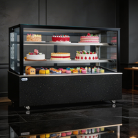 Lemari Display Kue Stainless Steel dengan Lampu LED